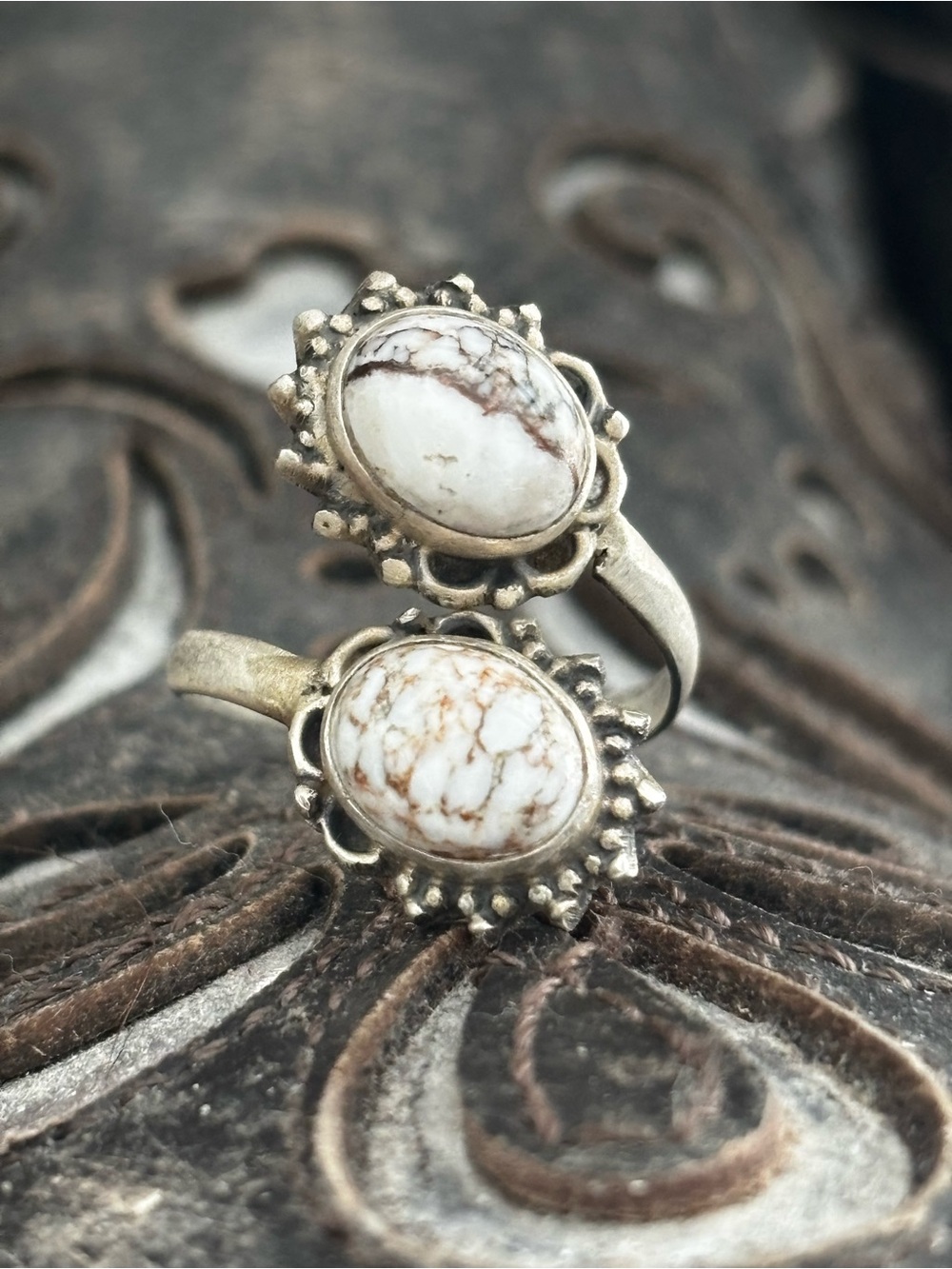 Sterling Silver Wild Horse Adjustable Bypass Ring